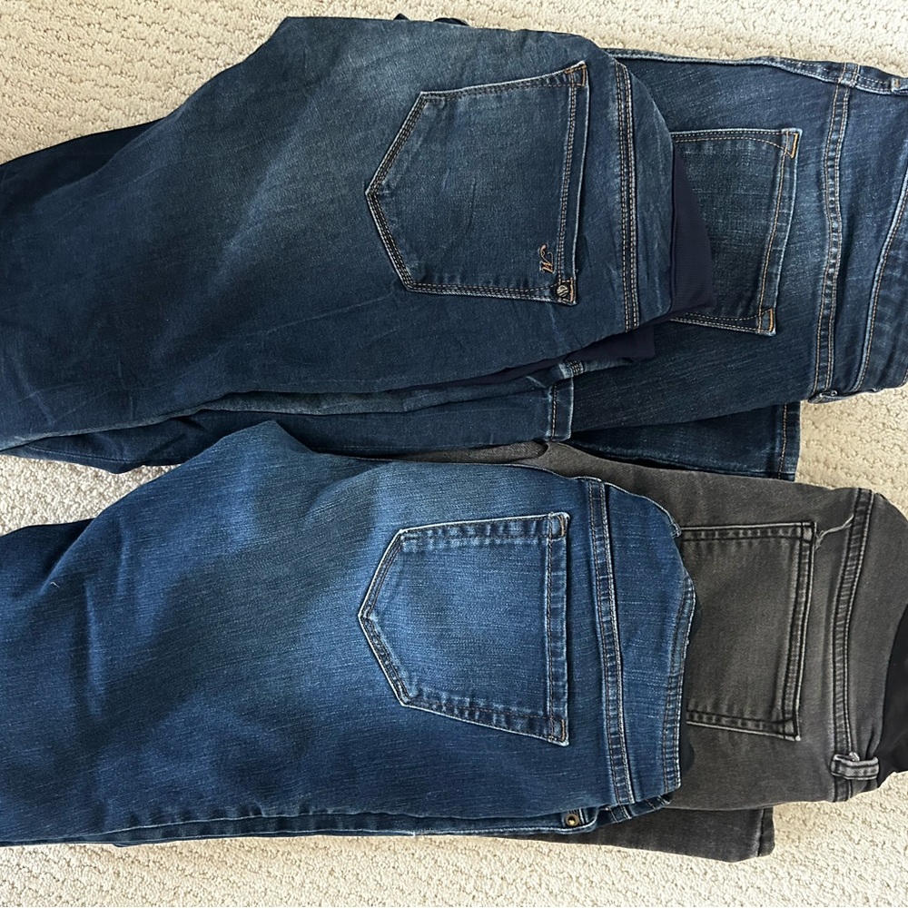 Women’s Maternity Blue and Gray Jeans